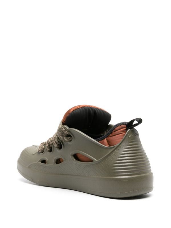 Lanvin o1w1db11024 Curb Low Top Rubber Sneakers in Block Size US 7 / EU 40 - 2 Thumbnail