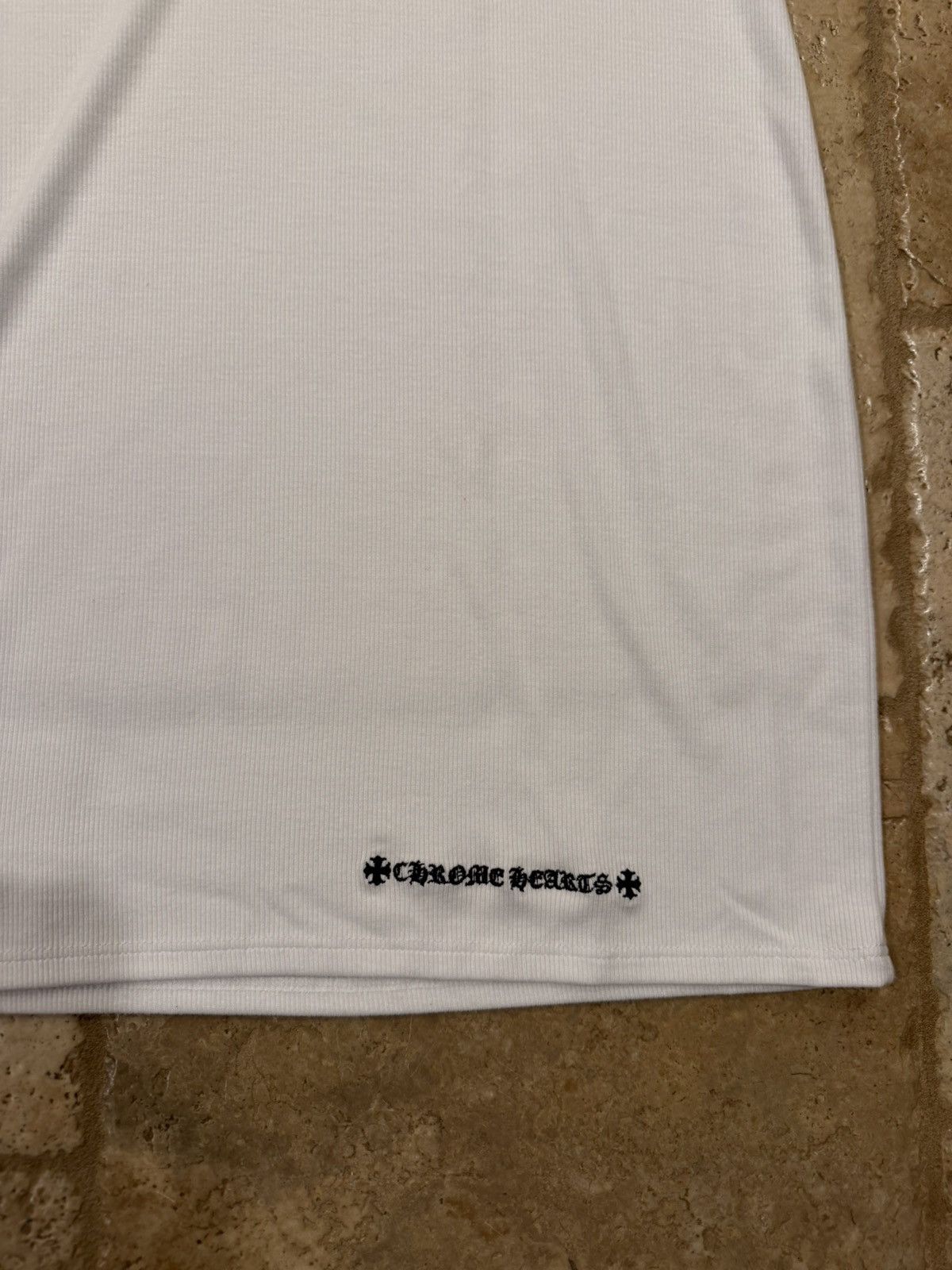Chrome Hearts Chrome Hearts Polo Y NOT Dagger Embroidered White Dress Size L / US 10 / IT 46 - 6 Thumbnail