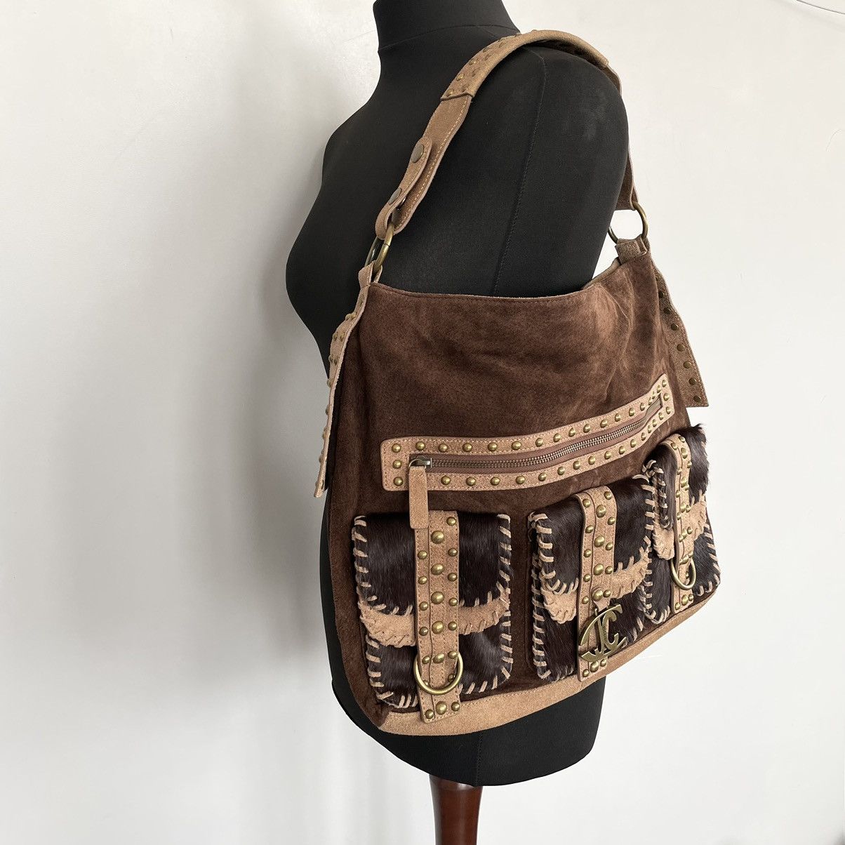 Designer × Roberto Cavalli 🔥RARE🔥Just Cavalli leather handbag style y2k japanese Size ONE SIZE - 10 Thumbnail