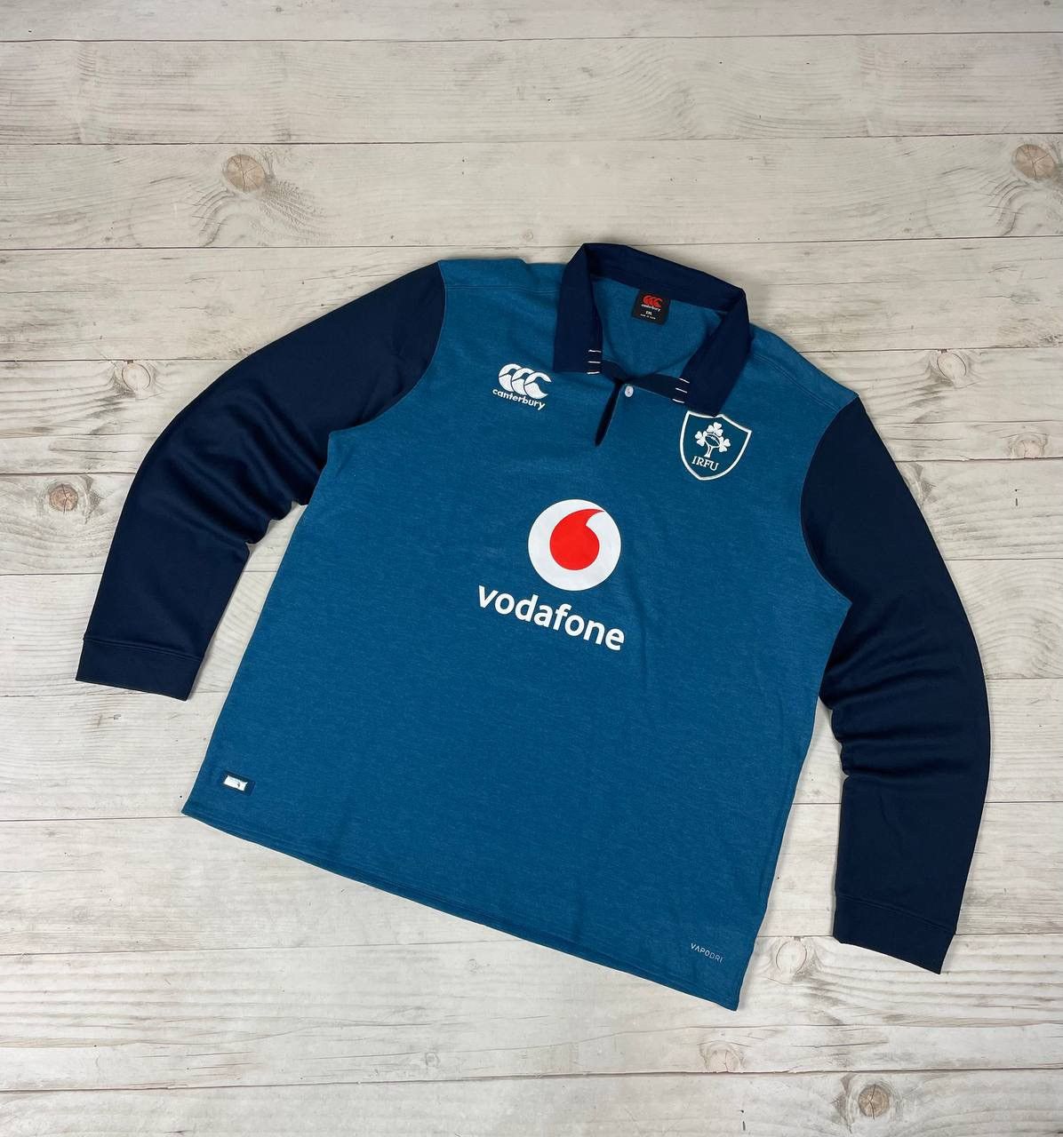 Canterbury of New Zealand Canterbury Ireland IRFU Rugby Polo Away Long Sleeve Shirt Size US XXL / EU 58 / 5 - 1 Thumbnail