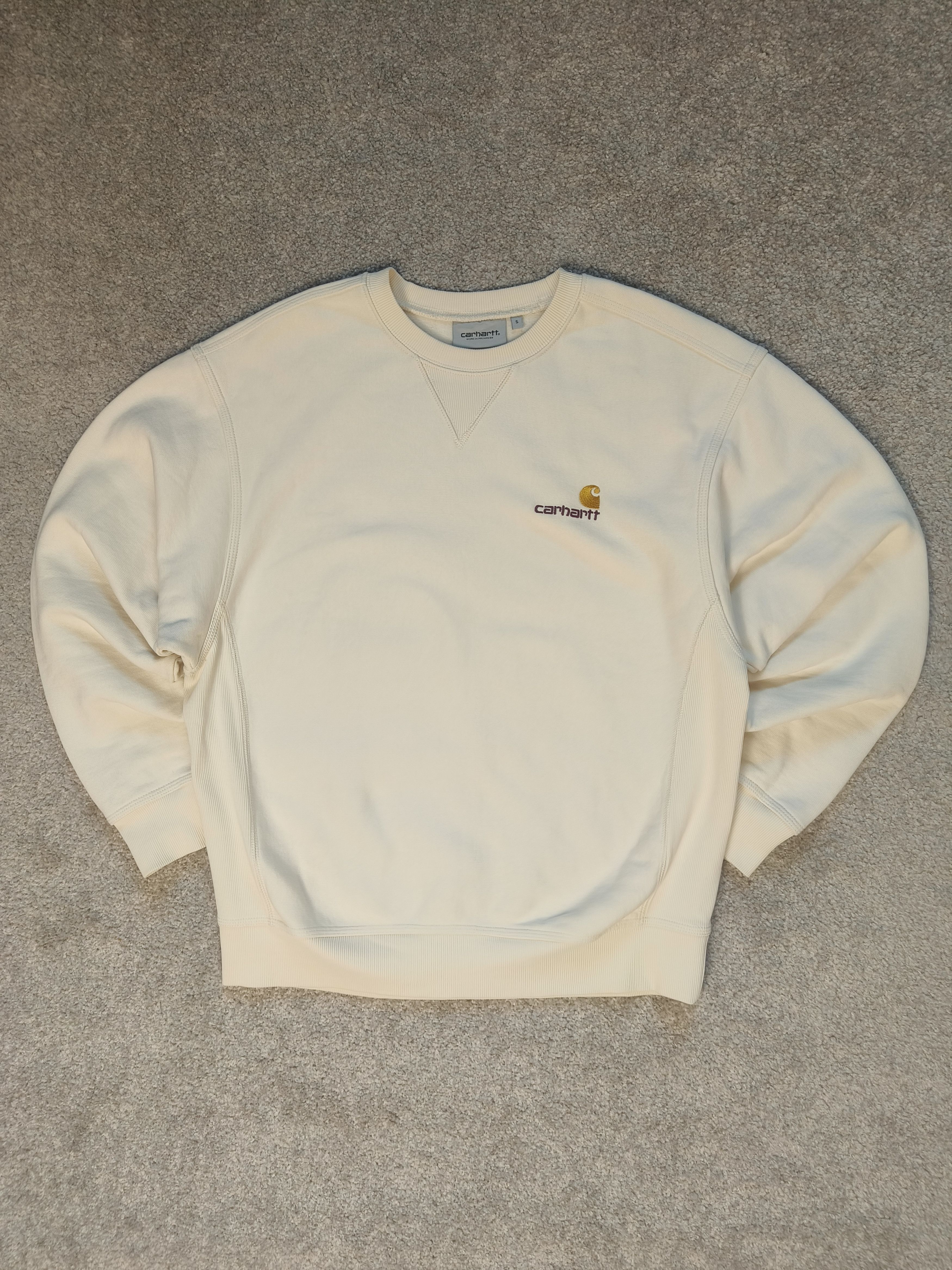 Carhartt Wip Carhartt WIP American Script Sweatshirt Rattan Size US S / EU 44-46 / 1 - 1 Thumbnail