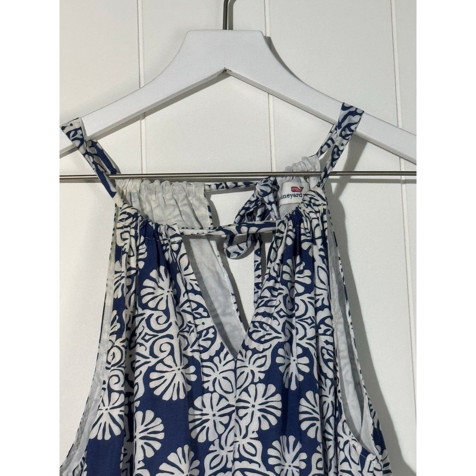 Vineyard Vines Vineyard Vines Mirrored Leaves Trapeze Halter Dress 6 Size M / US 6-8 / IT 42-44 - 9 Thumbnail