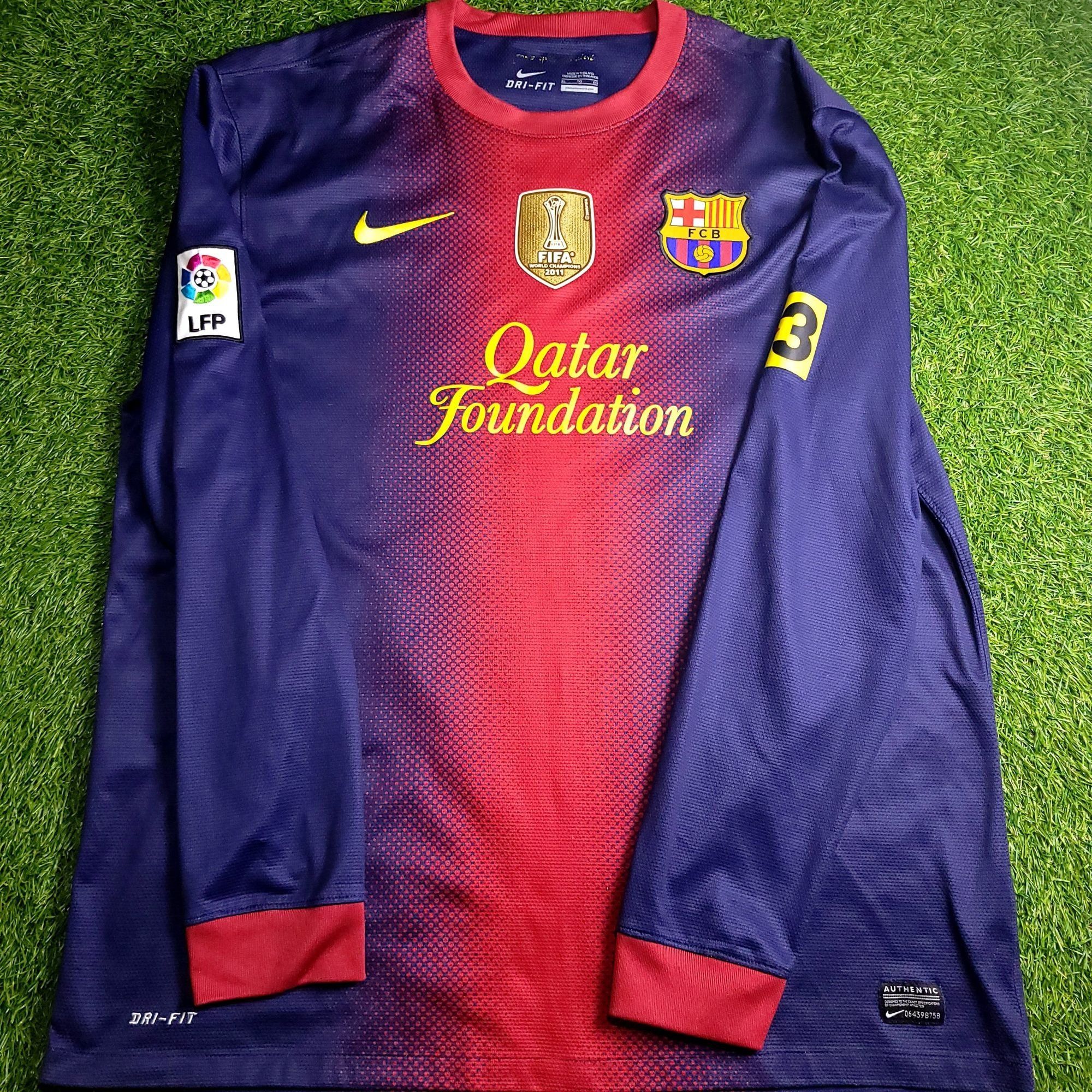 Nike Messi Barcelona 2012 2013 Long Sleeve Soccer Jersey XL Size US XL / EU 56 / 4 - 2 Thumbnail