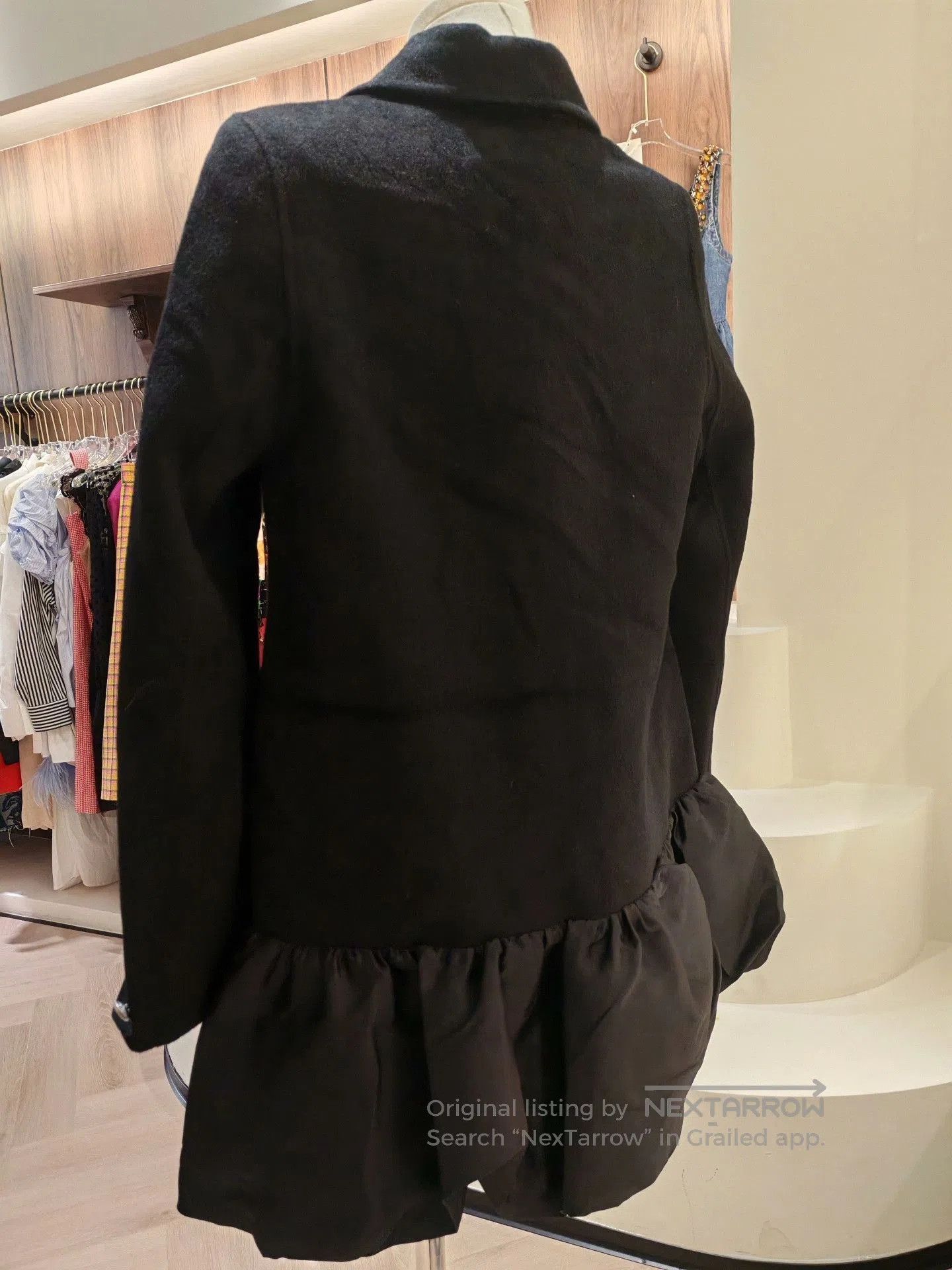 Joya JORYA Black Wool Blazer. Size XL / US 12-14 / IT 48-50 - 2 Thumbnail