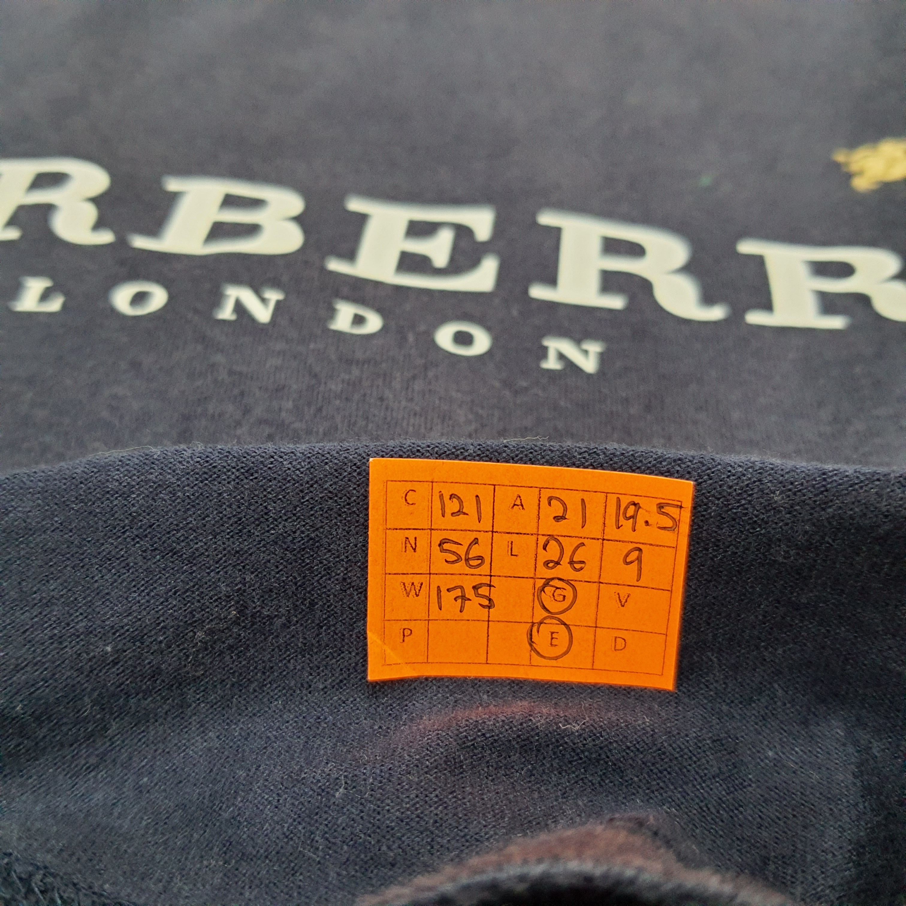 Burberry × Vintage Vintage Burberry London Designer T-shirt Size US L / EU 52-54 / 3 - 7 Thumbnail