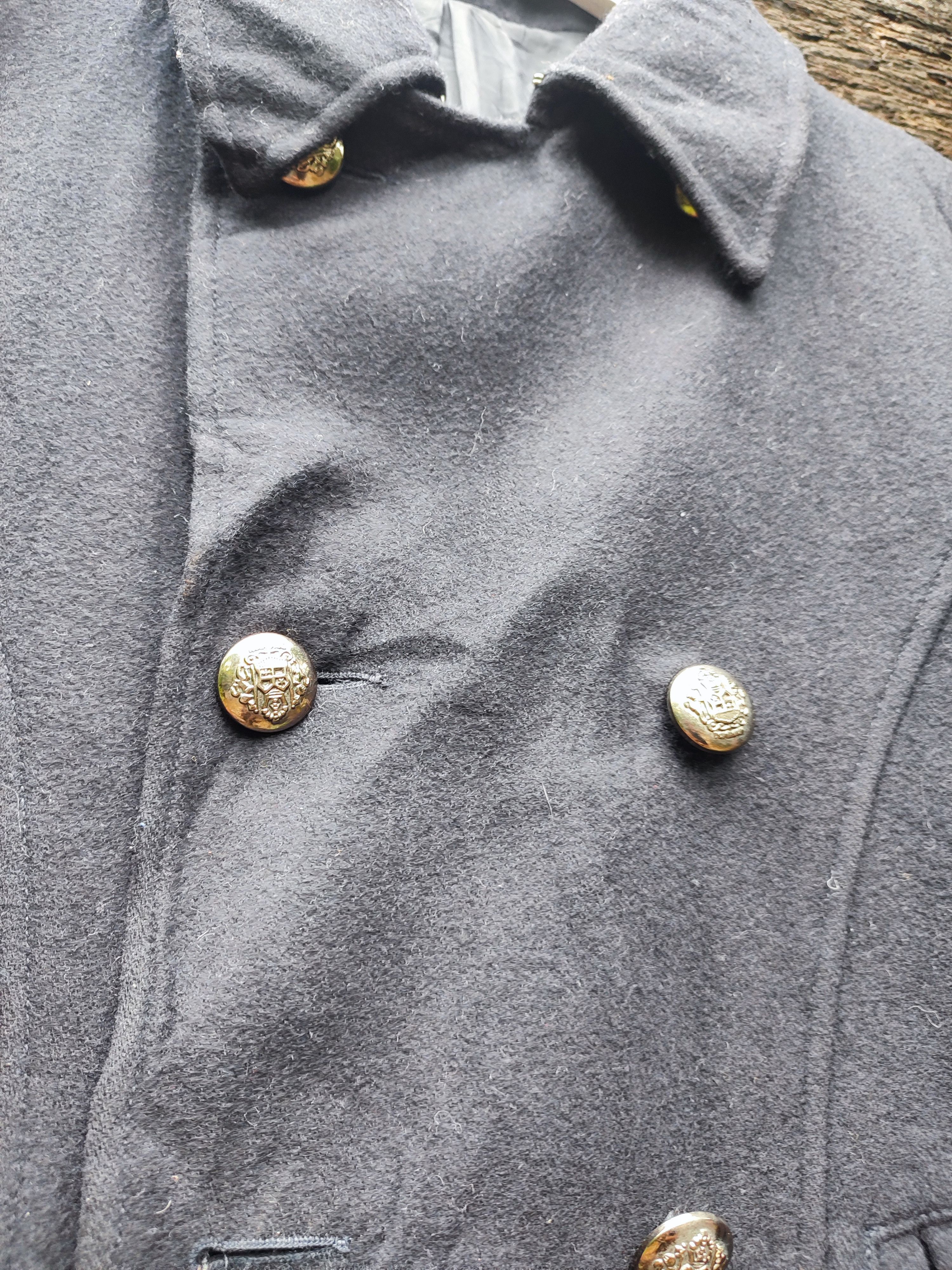 PPFM PPFM Wool Blend Military Peacoat – Vintage Style (Size M) Size US S / EU 44-46 / 1 - 5 Thumbnail