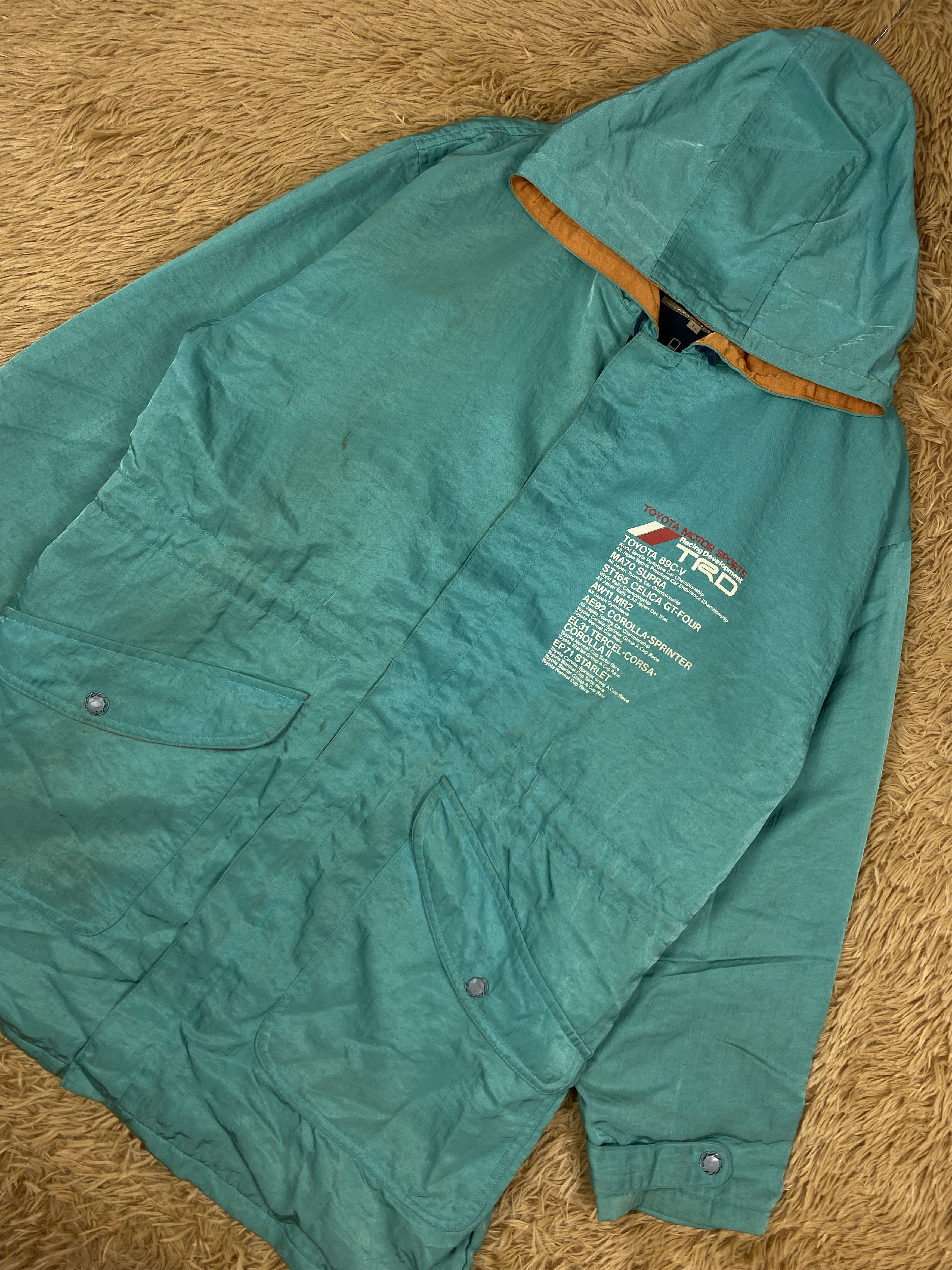 Japanese Brand Vintage Toyota Racing Development TRD Long Jacket DJ0948 Size US L / EU 52-54 / 3 - 2 Thumbnail