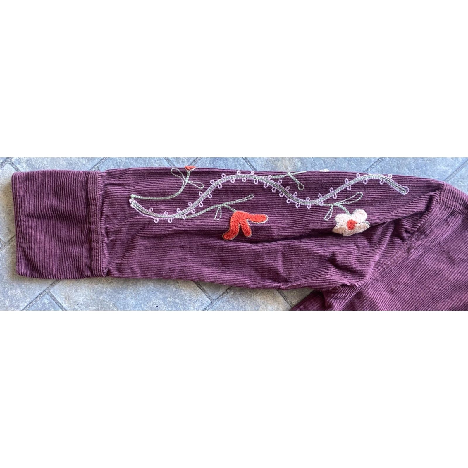 Vintage We The Free Jacket Women’s Small Winter Bloom Corduroy Floral Red Size S / US 4 / IT 40 - 5 Thumbnail