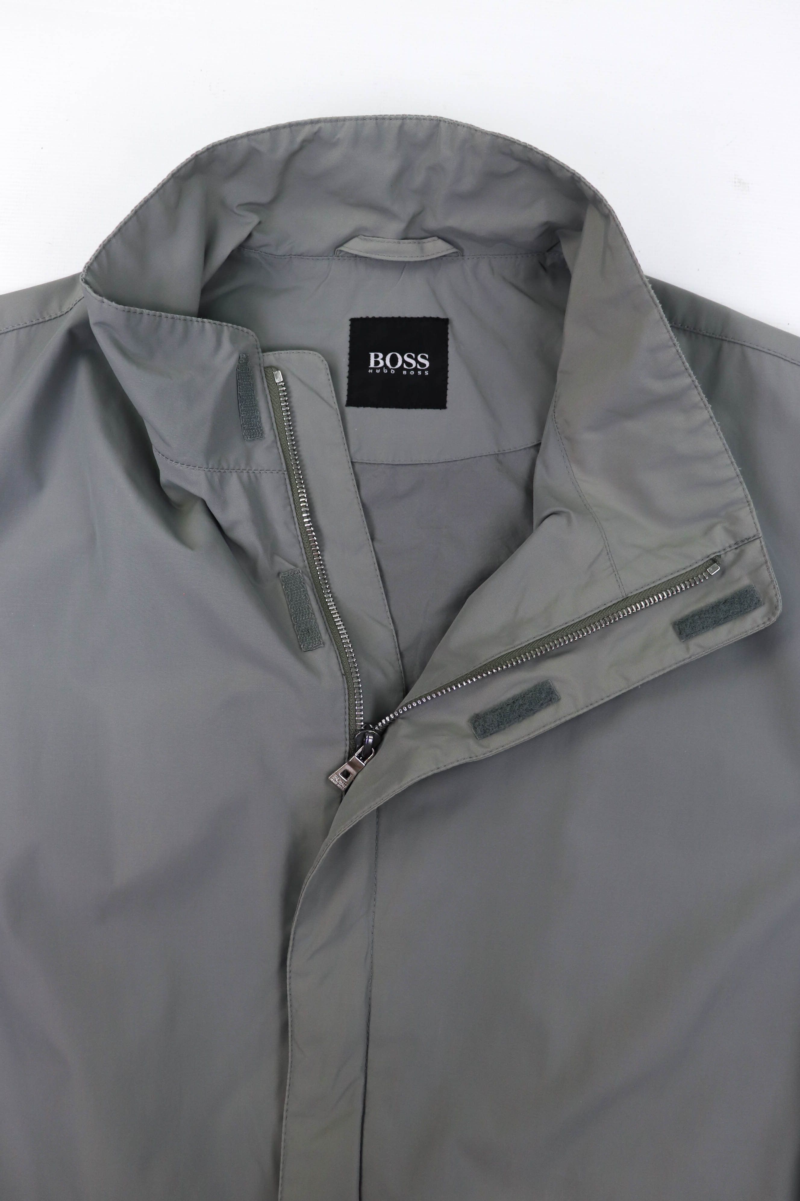 Hugo Boss 00s Vintage Hugo Boss "BEST" Silver Gray Nylon Zip Jacket Size US M / EU 48-50 / 2 - 9 Thumbnail