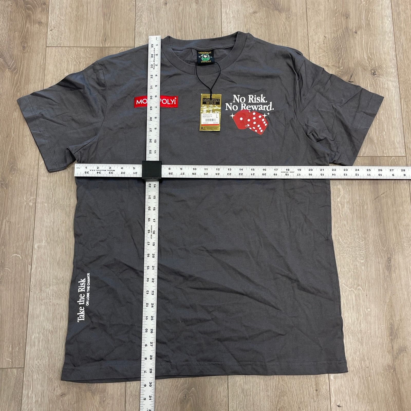 Shoe Palace New Monopoly Shoe Palace No Risk No Reward Tee T shirt Large Size US L / EU 52-54 / 3 - 2 Thumbnail