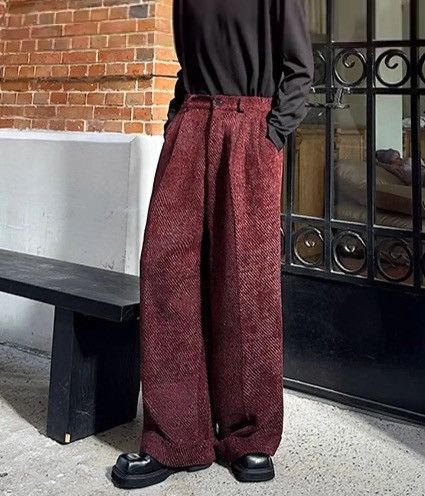 Japanese Brand Premium Pleated Trousers | Wide Leg | Vintage Inspired Size US 29 - 1 Thumbnail