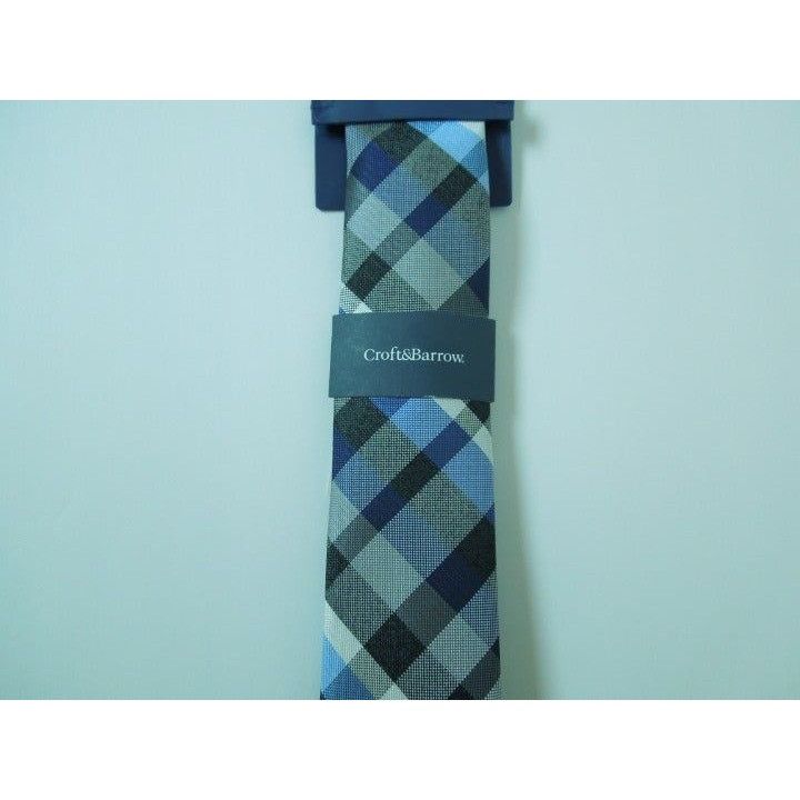 Croft & Barrow Croft & Barrow Blue Geometric Neck Tie- NWT Size ONE SIZE - 3 Thumbnail