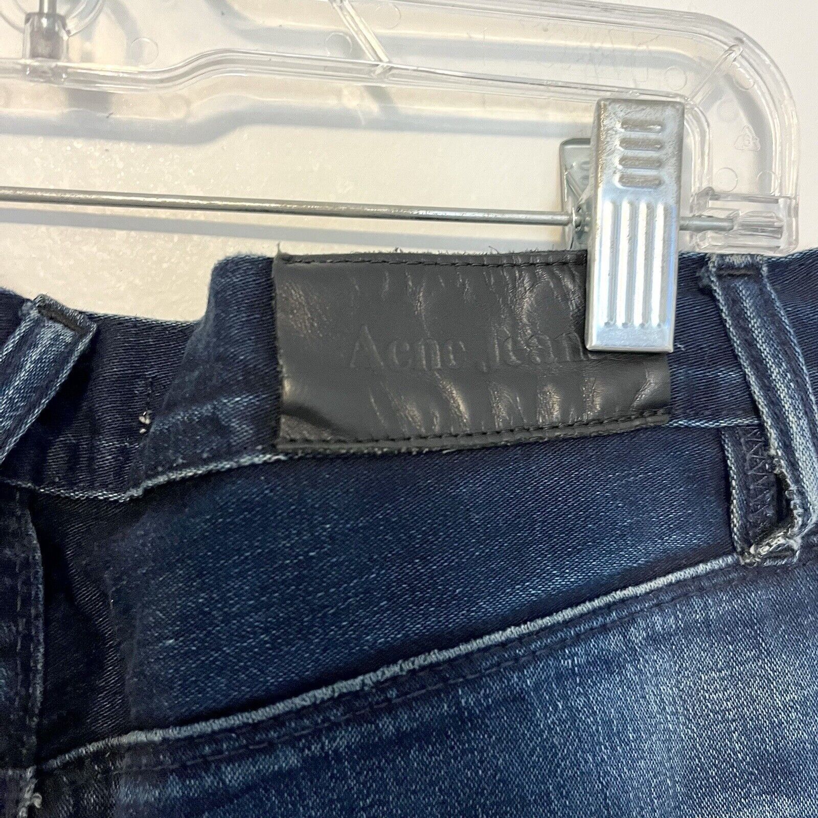 Acne Studios Acne Studios Moc Blue Sateen Rare Dark Rare Sz 29 Size US 29 - 6 Thumbnail