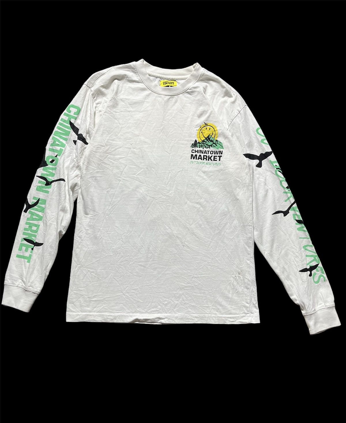 Market 🔥China town Market Smiley Face OvP Logo Long Sleeve Size US M / EU 48-50 / 2 - 2 Thumbnail