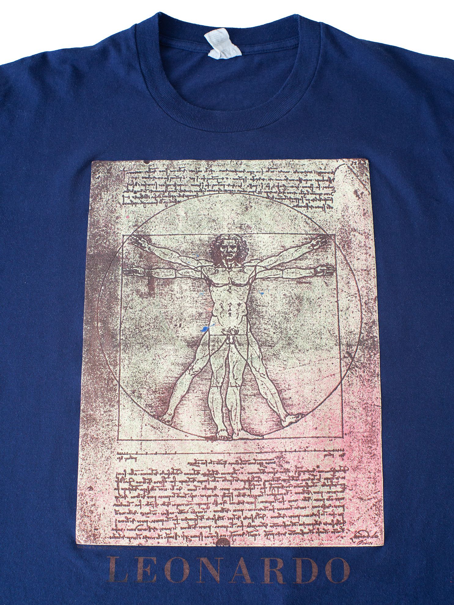 Arts & Science Vintage 90s Leonardo Da Vinci Art Italy Renaissance T-Shirt Size US XL / EU 56 / 4 - 3 Thumbnail