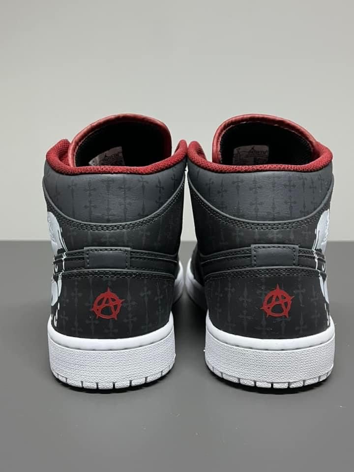 Nike Jordan 1 mid "playboi carti" CUSTOM Size US 9.5 / EU 42-43 - 4 Thumbnail