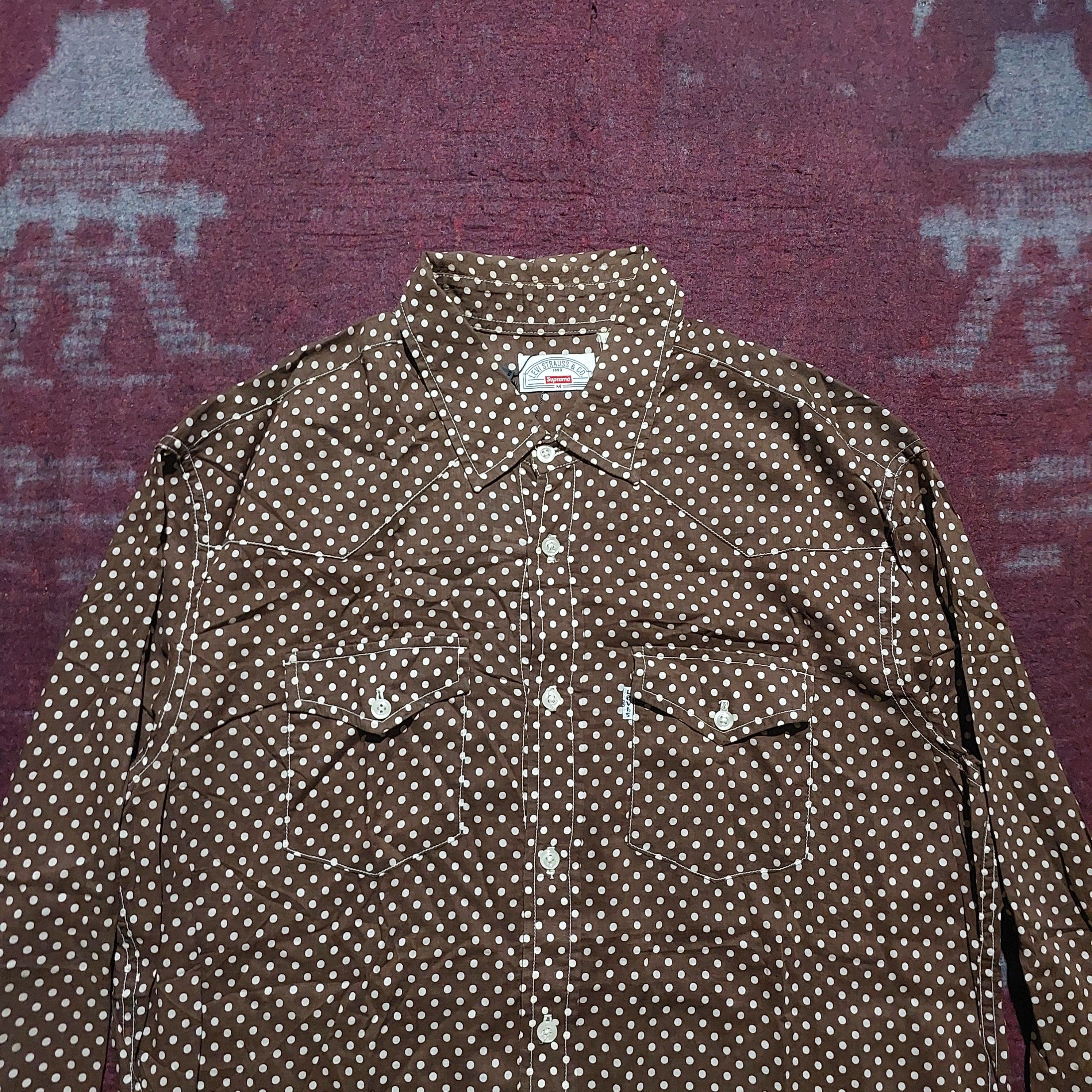 Levi's × Supreme Levi's x supreme western polka brown shirt Size US M / EU 48-50 / 2 - 2 Thumbnail