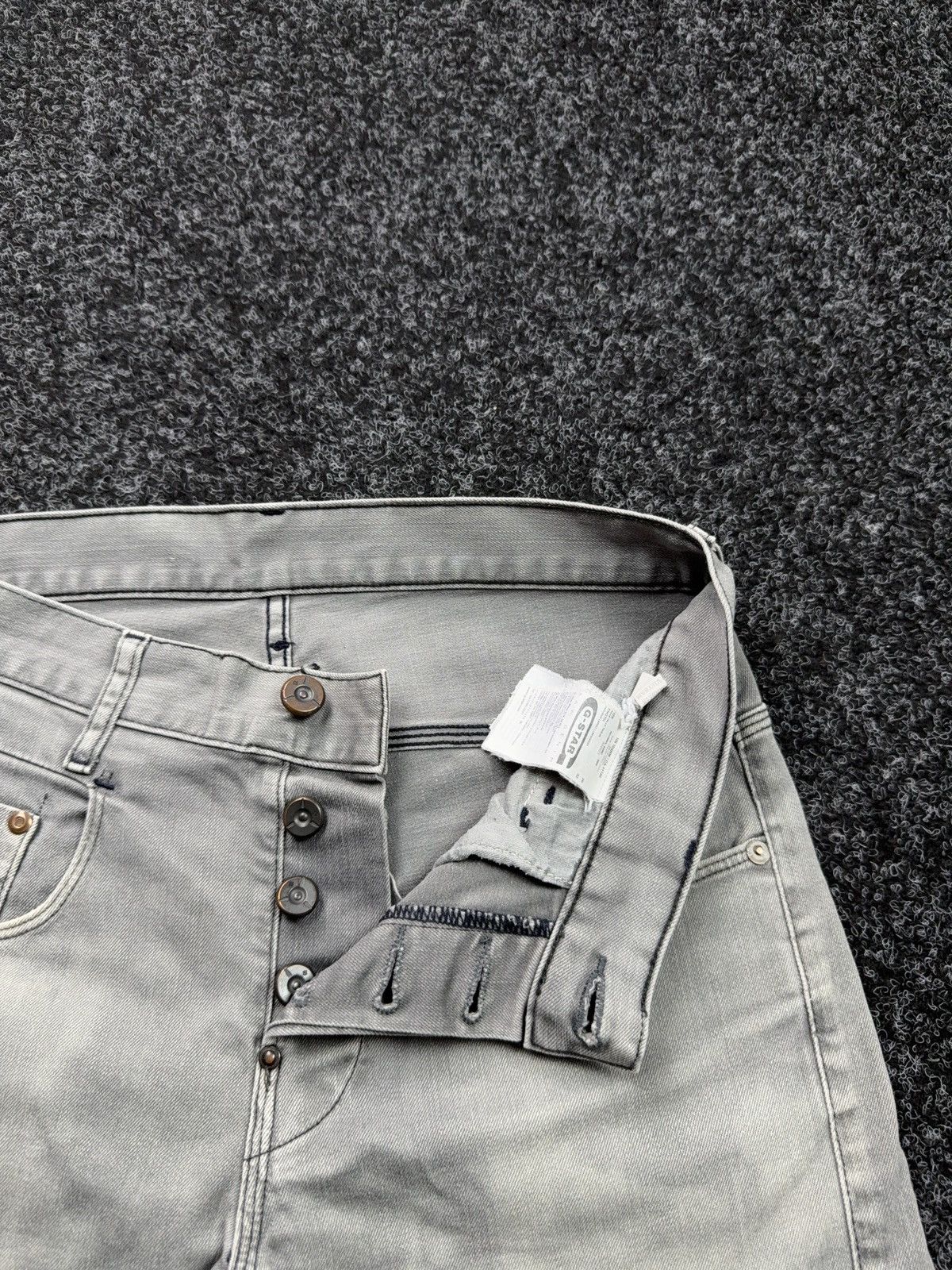 G-Star 00s Y2K G-Star RAW New Radar Slim Faded Distressed Y2K Jeans Size US 29 - 8 Thumbnail