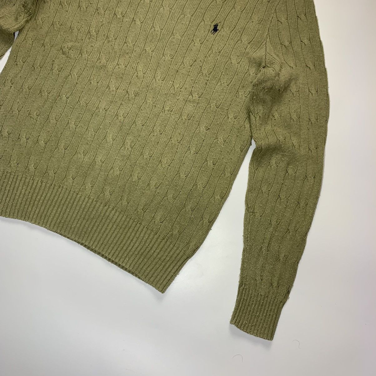 Ralph Lauren Polo Ralph Lauren Khaki Knit Sweater Old Money Size US L / EU 52-54 / 3 - 4 Thumbnail
