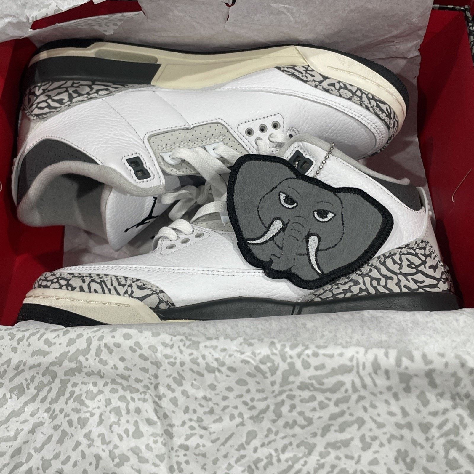 Nike Jordan 3 Retro Hide N' Sneak Black Elephant DX6665-100 Size US 8 / IT 38 - 20 Thumbnail