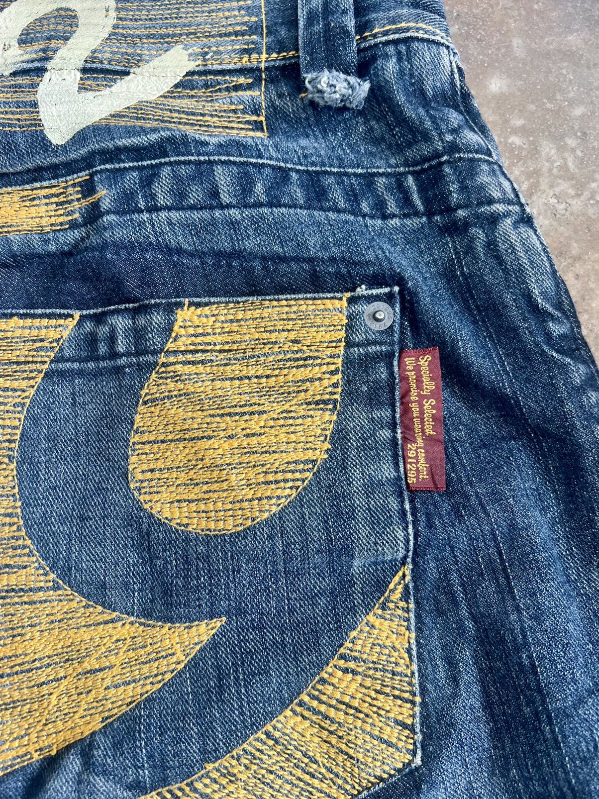 291295=Homme Vintage 291295 Homme Dyed Washed Flare Jeans Size US 34 / EU 50 - 18 Thumbnail