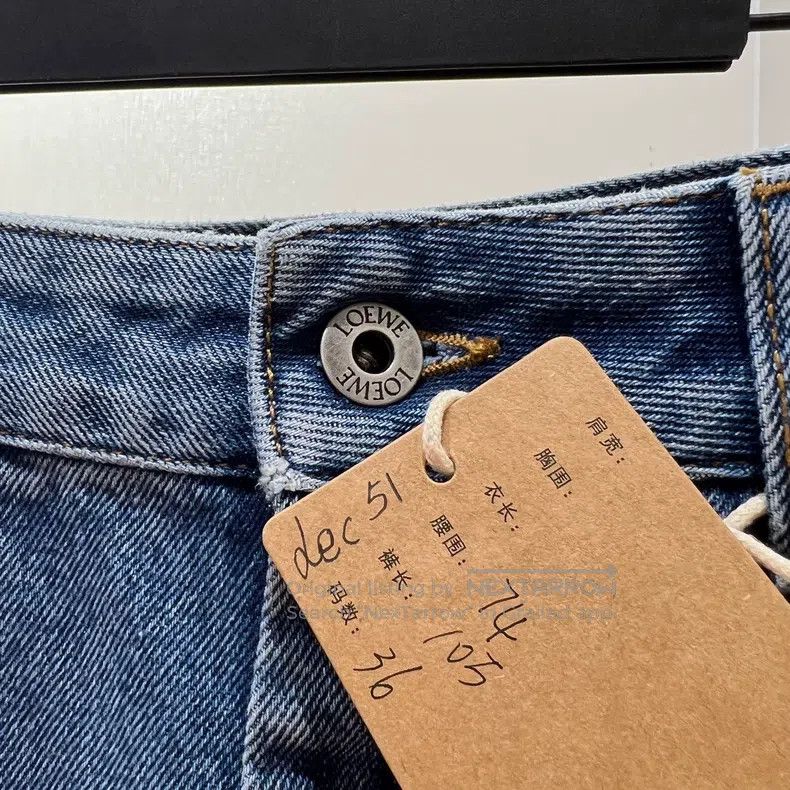 Loewe Loewe 25FW Logo Embroidered Denim Jeans Size 24" / US 00 / IT 34 - 5 Thumbnail