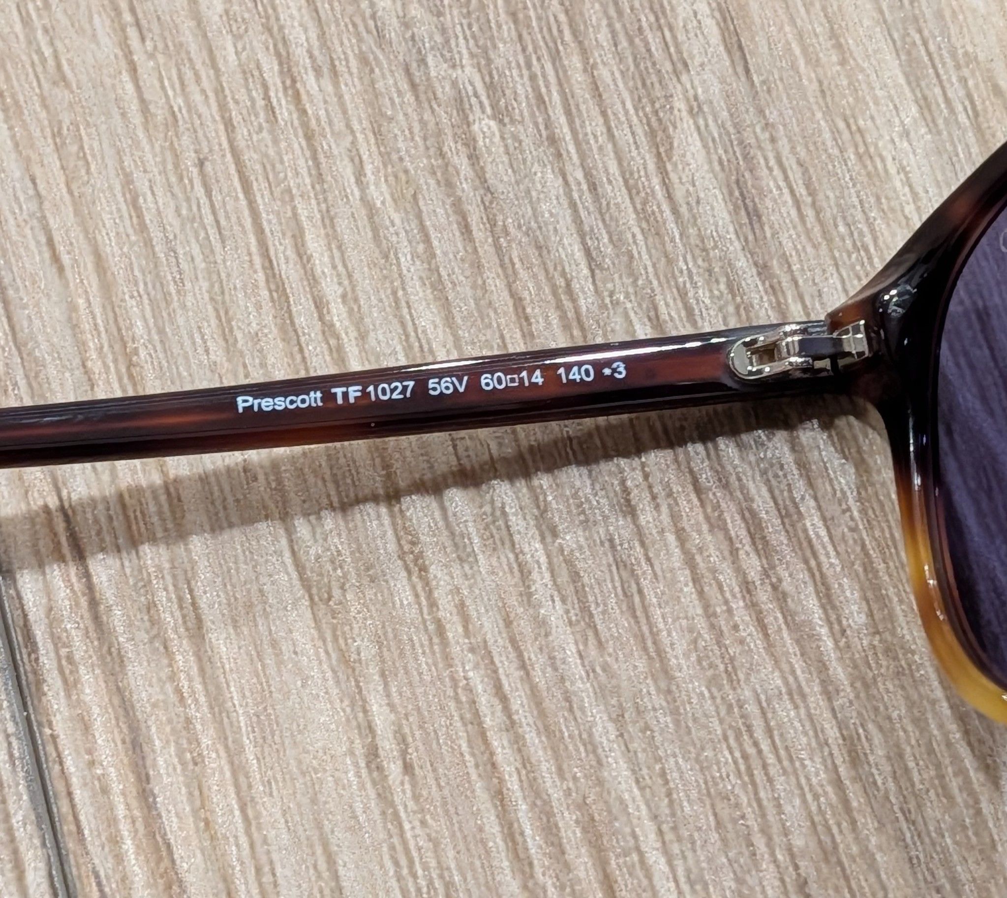 Tom Ford TOM FORD Prescott 60mm Square Sunglasses Blonde Havana/Blue Size ONE SIZE - 6 Thumbnail