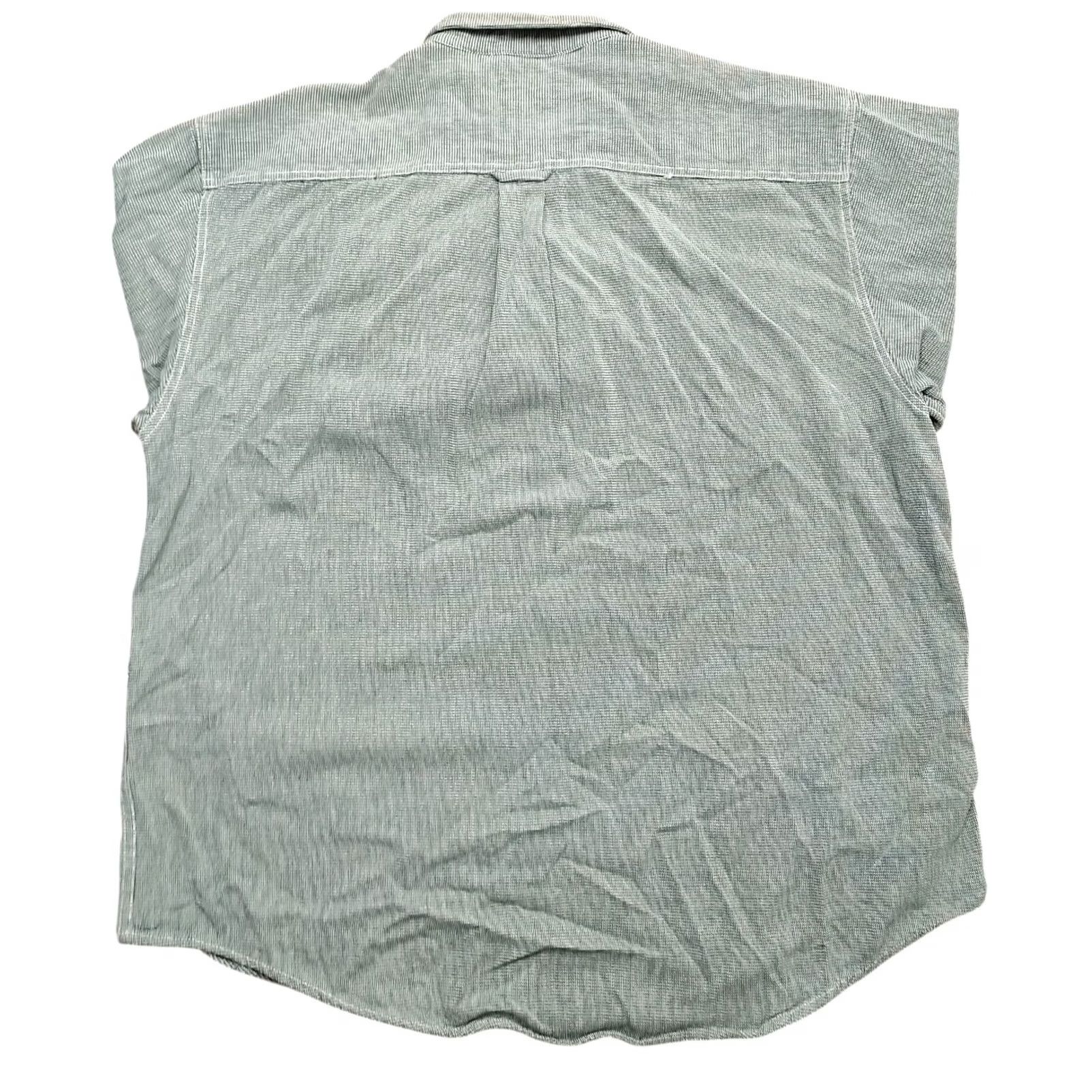 Gap VINTAGE GAP Shirt Mens Tag XL Green 90s Dad Button Up Thick Heavyweight 100% Cotton Size US XL / EU 56 / 4 - 3 Thumbnail