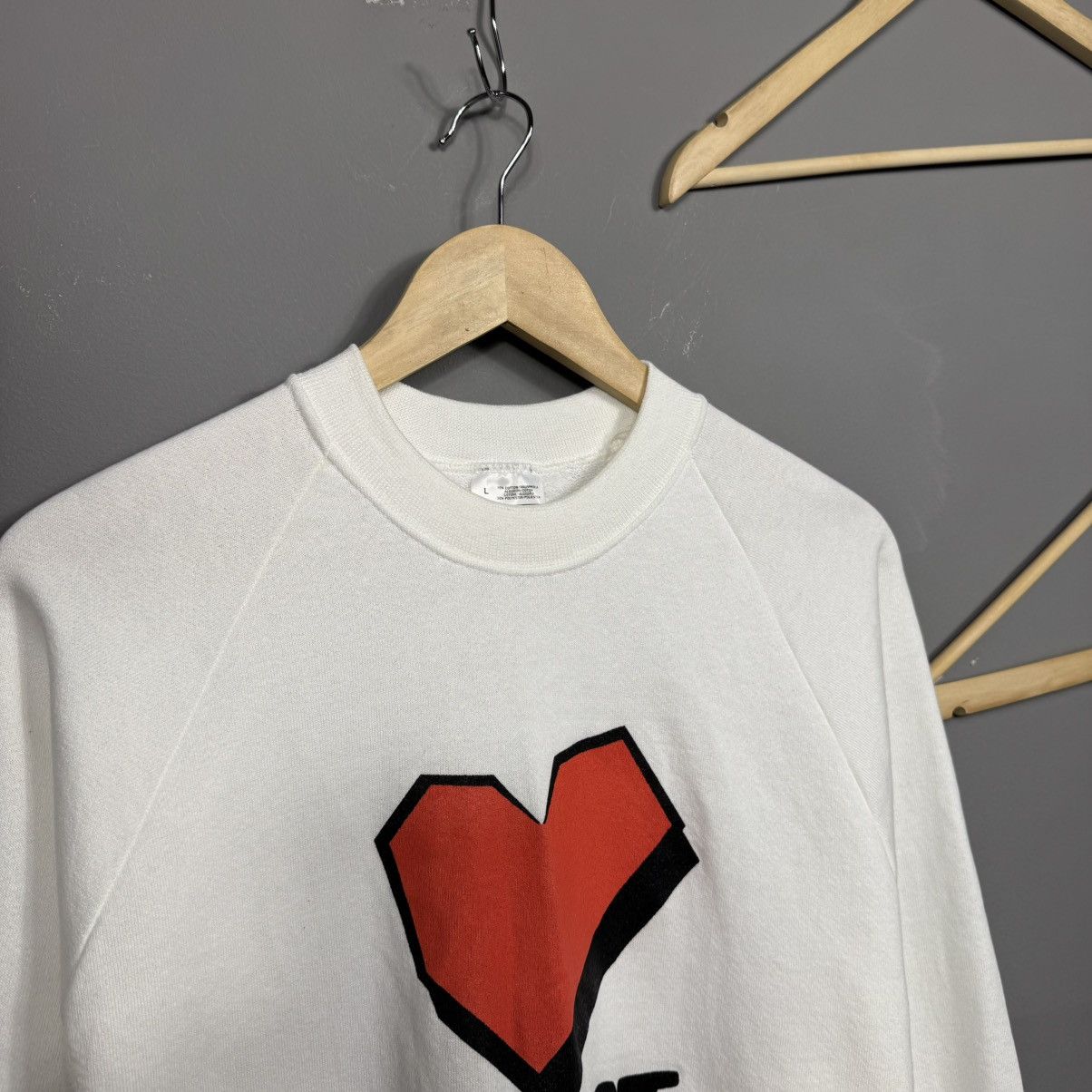 Band Tees × Vintage Vintage 1996 Heart Beat Sweatshirt Size US L / EU 52-54 / 3 - 3 Thumbnail