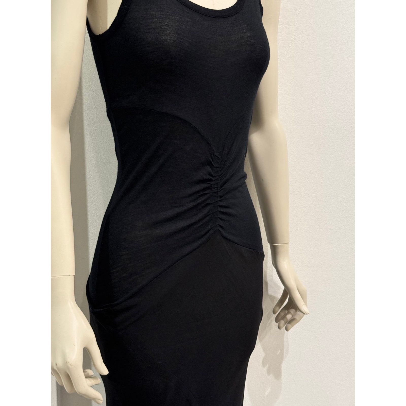 Rick Owens S/S2008 Rick Owens "Creatch" ruched maxi dress Size S / US 4 / IT 40 - 5 Thumbnail