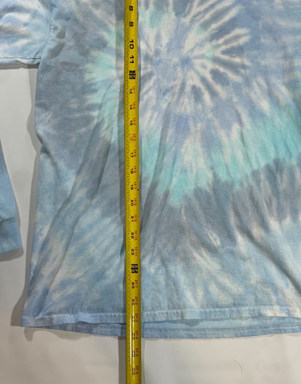 Vintage Vintage Sky Blue Tie Dye Long Sleeve Shirt Size US L / EU 52-54 / 3 - 2 Thumbnail