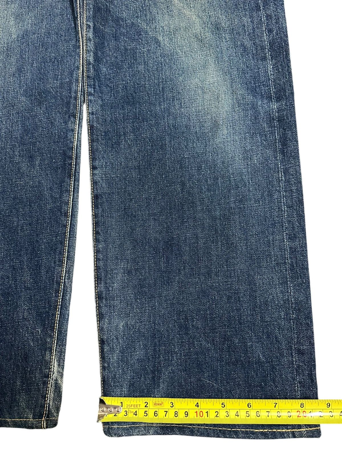 Evisu Vintage 80s Usa Evis Selvedge Faded Wash Style Baggy Jeans Size US 30 / EU 46 - 25 Thumbnail