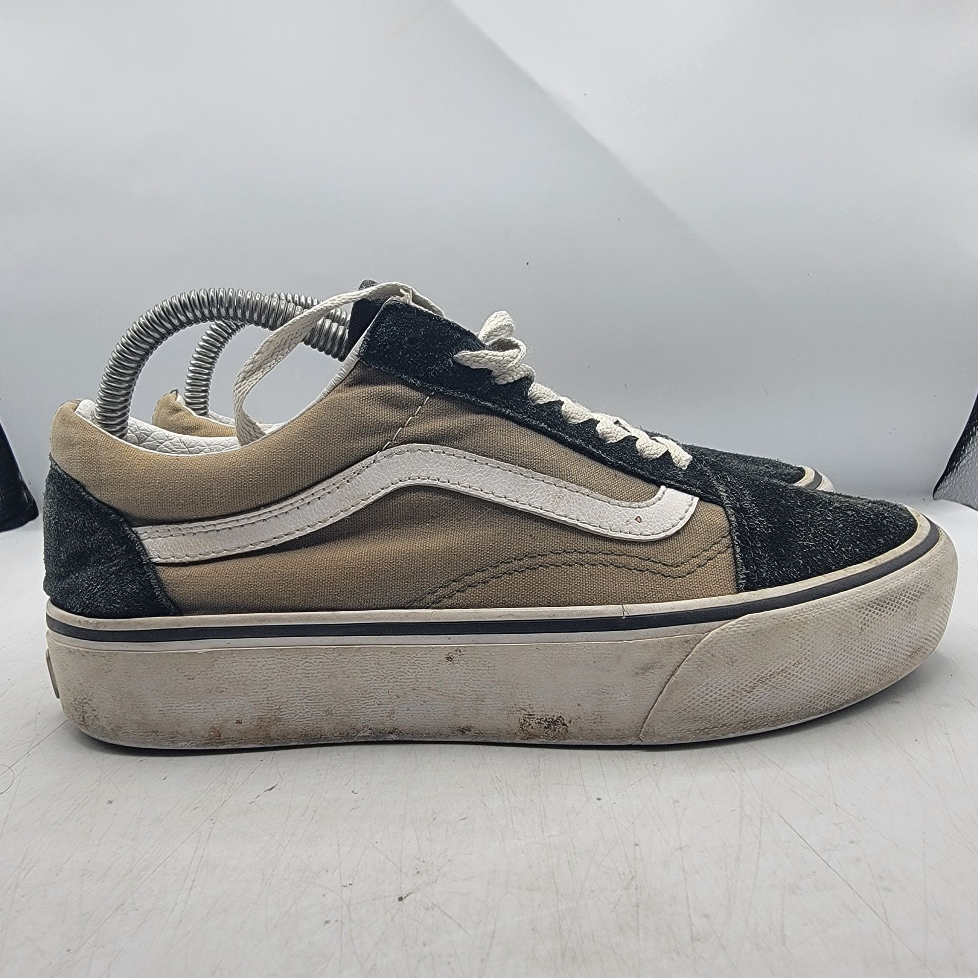 Vans Vans Old Skool Womens 8.5 Brown Black Sneaker Shoes Casual S Size US 8.5 / IT 38.5 - 14 Thumbnail