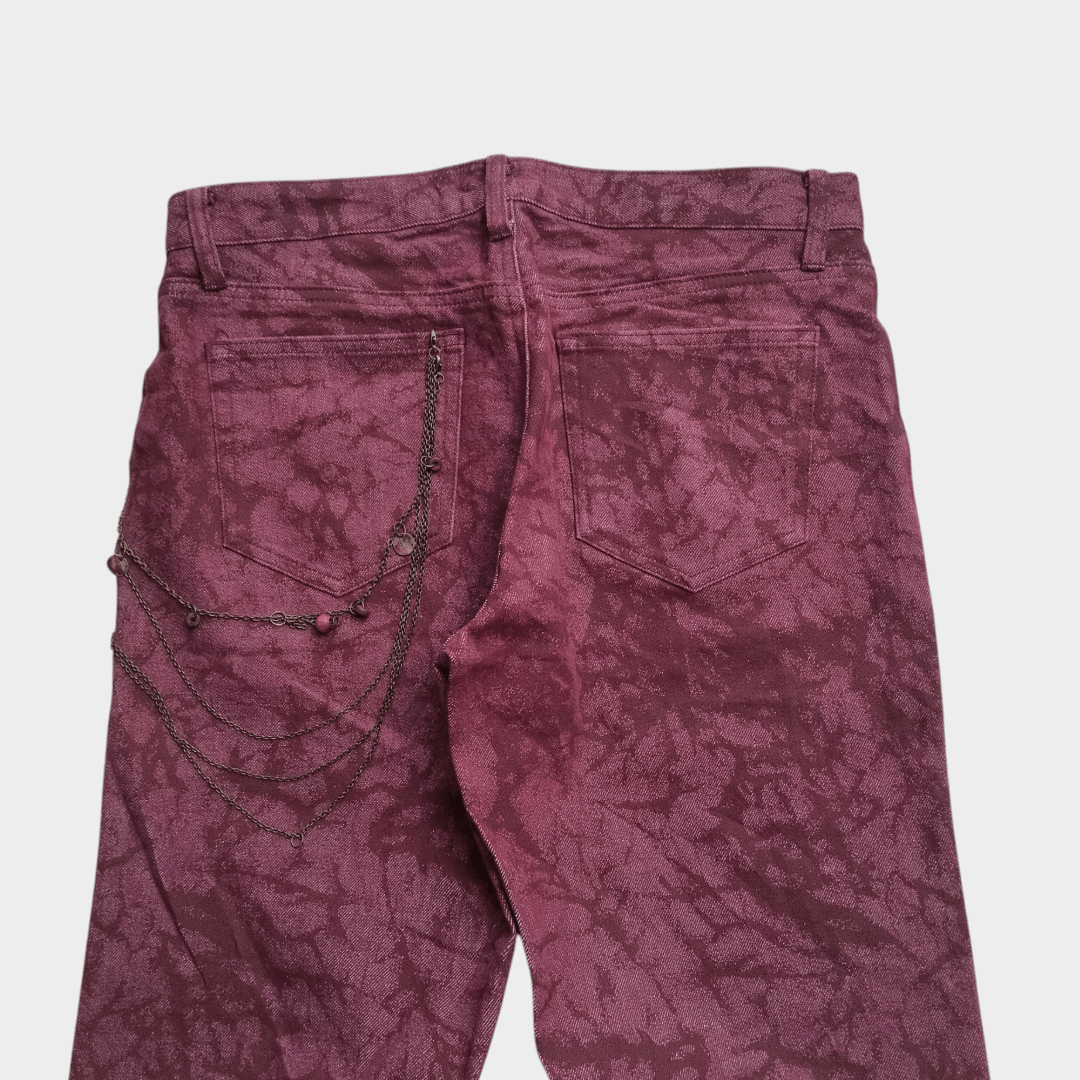 Movin cracked texture jean