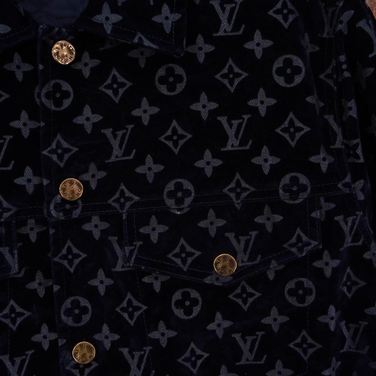 Louis Vuitton LV 24SS Flaming Cloud Colorblocked Denim Jacket 52 Size US L / EU 52-54 / 3 - 3 Thumbnail