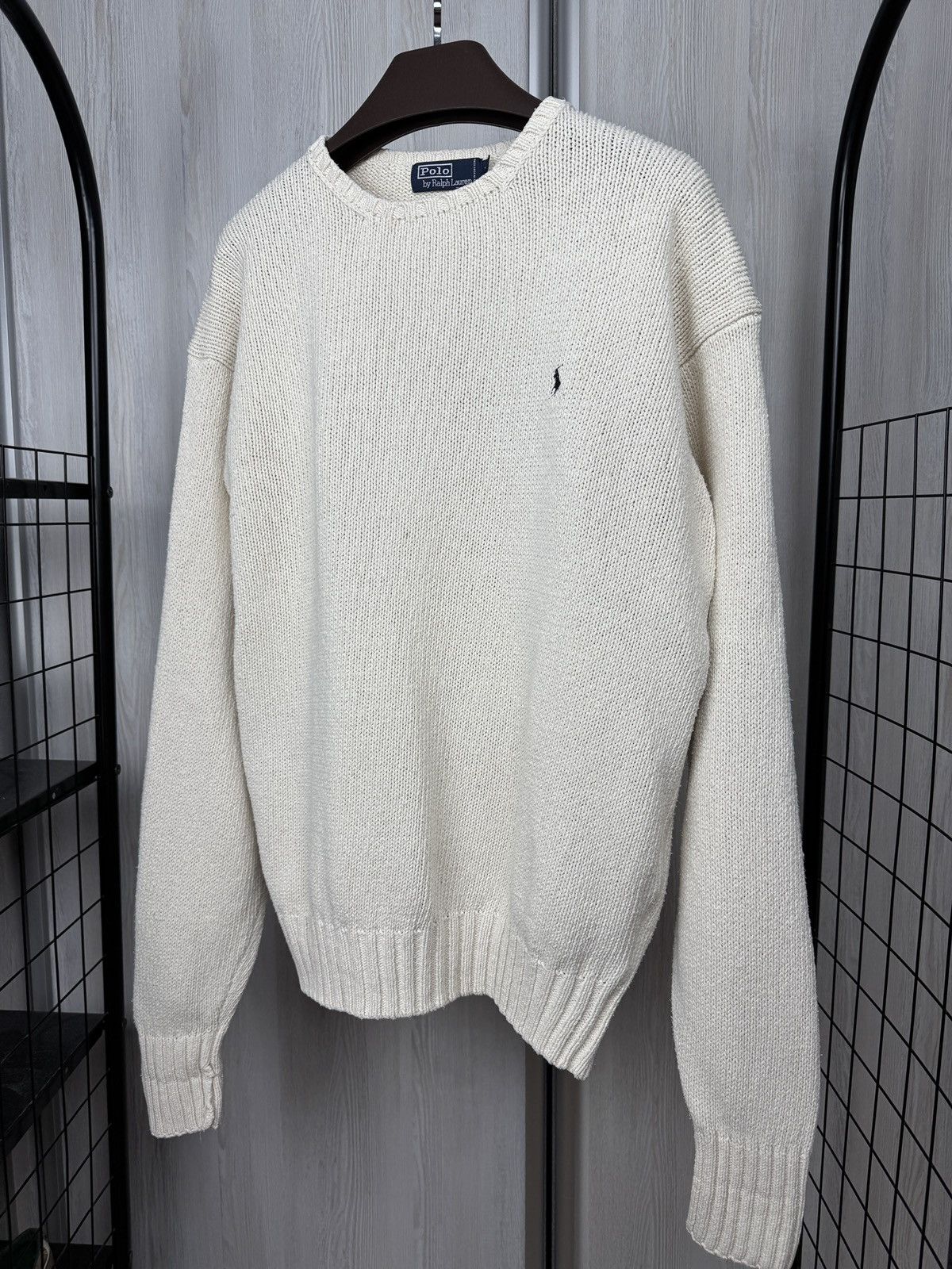 Polo Ralph Lauren Polo Ralph Lauren vintage beige knitted sweater Hong Kong Size US XXL / EU 58 / 5 - 5 Thumbnail