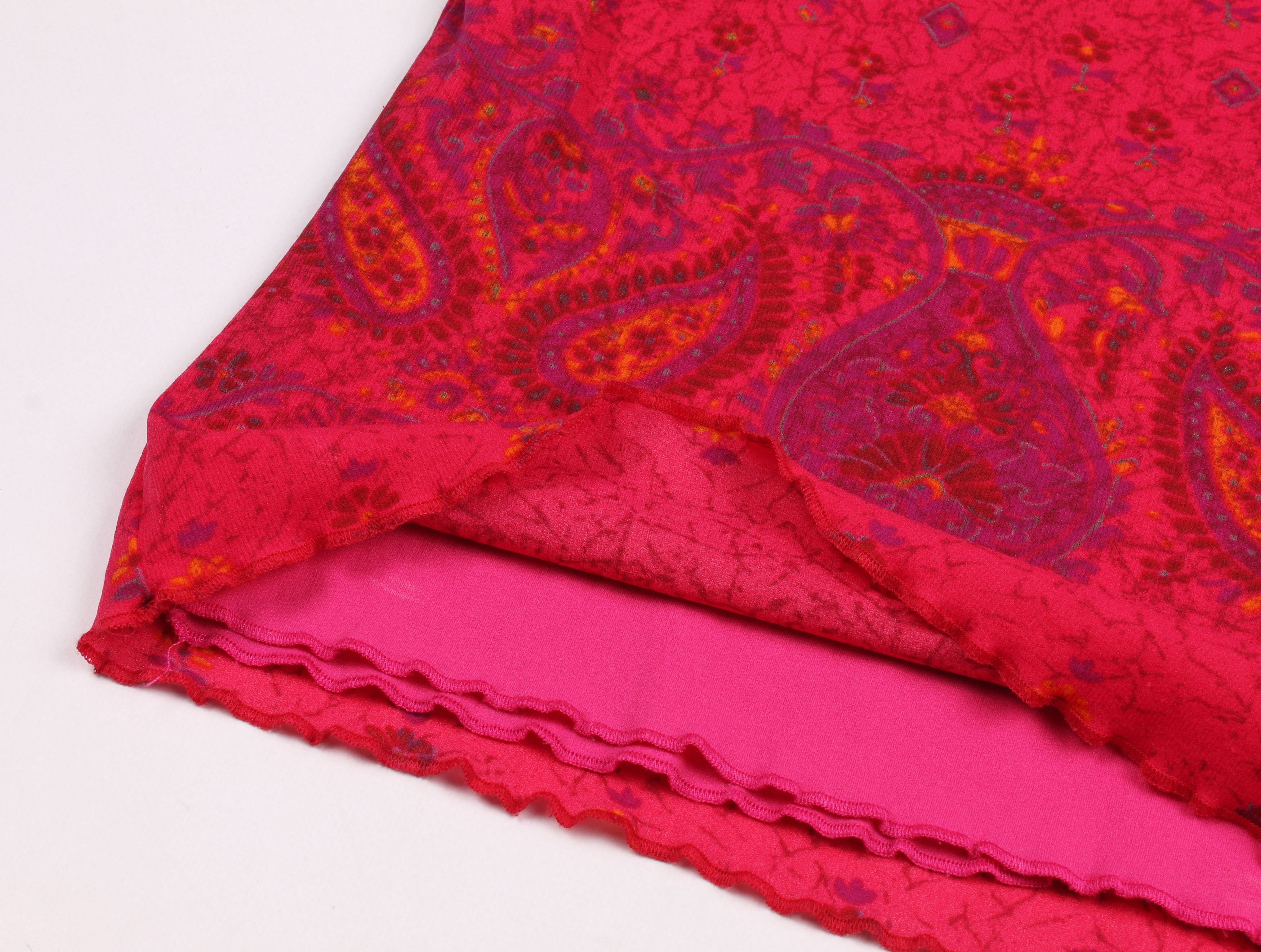 Vintage Vintage Splash Out Boho Y2K Paisley Mesh Matching Set Size S / US 4 / IT 40 - 4 Thumbnail