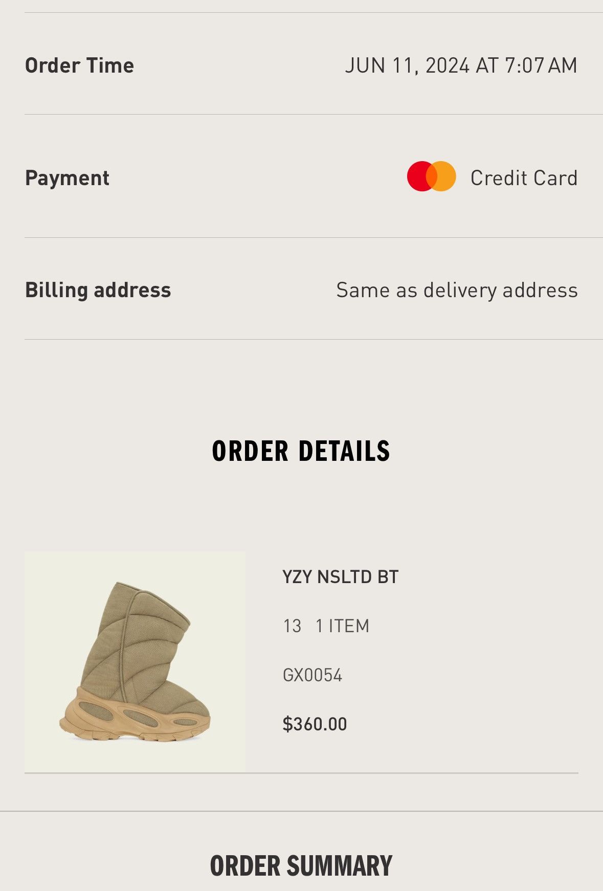 Adidas  Kanye West  Yeezy Season Yeezy NSLTD Boot 'Khaki'