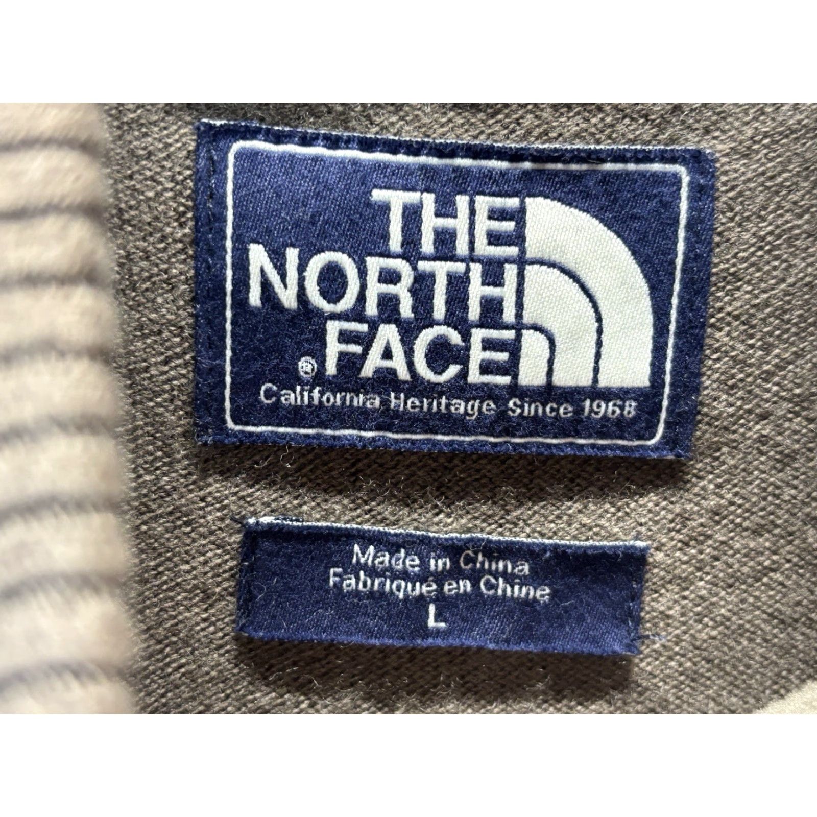 The North Face VINTAGE The North Face Wool Blend Sweater Shirt Men Large Brown 1/4 Zip Mock Neck Pullover Size US L / EU 52-54 / 3 - 5 Thumbnail
