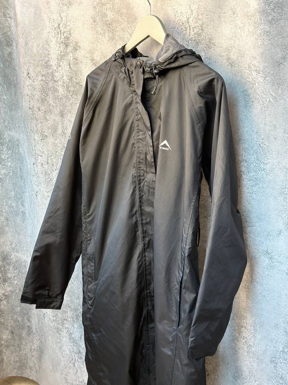 K-Way K-Way Long Rain Coat Windbreaker Jacket LAB Size L / US 10 / IT 46 - 2 Thumbnail
