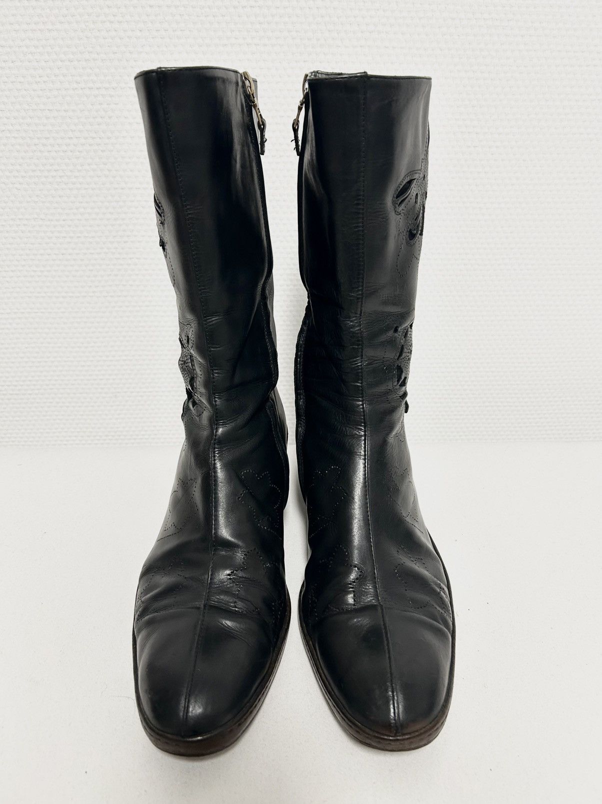 Dries Van Noten 2006 Laser-Cut Leather Boot Size US 8 / EU 41 - 7 Thumbnail