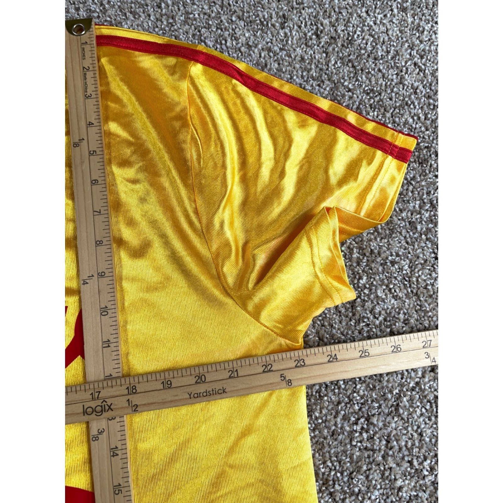 Vintage Dodgeball Average Joe's Jersey T-Shirt V-Neck Adult XL Yellow Red Cosplay Movie Sports Vintage No Size US XL / EU 56 / 4 - 6 Thumbnail