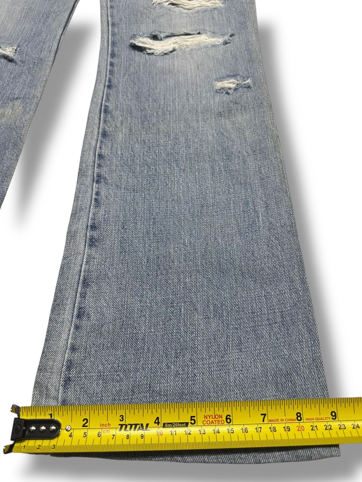 Japanese Brand Distressed Vintage Foolish Japan Jeans Wideleg Style Faded Size US 31 - 15 Thumbnail