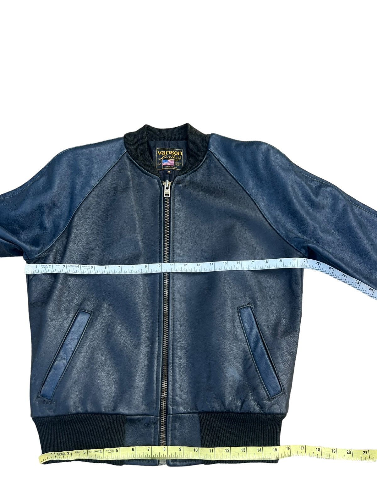 Vanson Leathers Vintage Vanson Leathers Distress Patina Leather Jacket Size US S / EU 44-46 / 1 - 2 Thumbnail