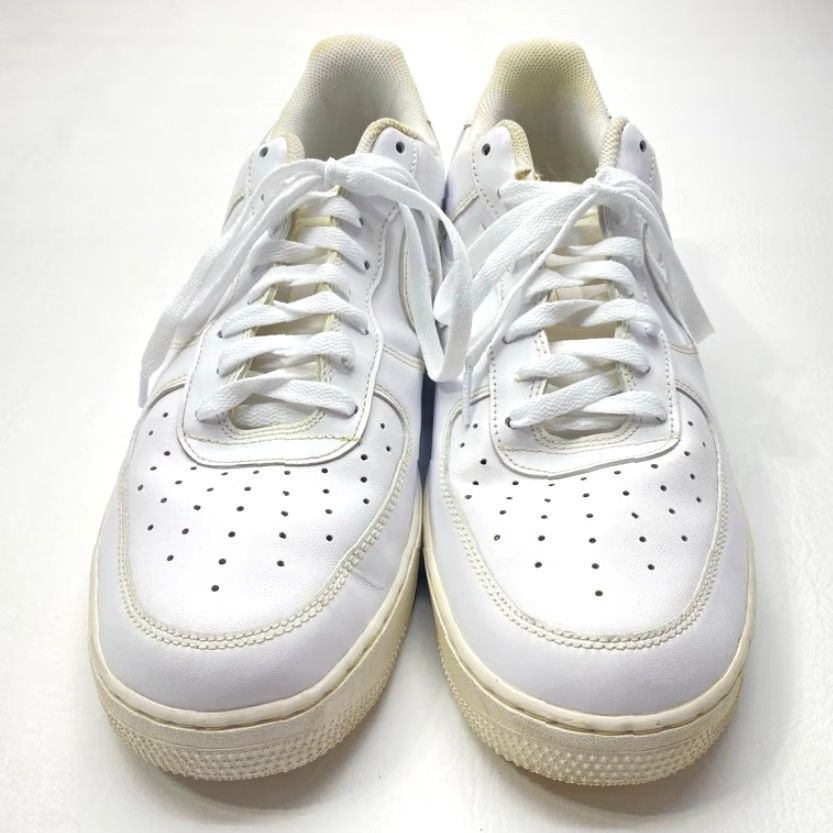 Nike Nike Air Force 1 Low “07” Men Size 13 Triple White Leather 315122-111 Nike Air Force 1 Shoes Classic White Streetwear 2010s Mens Size ONE SIZE - 3 Thumbnail
