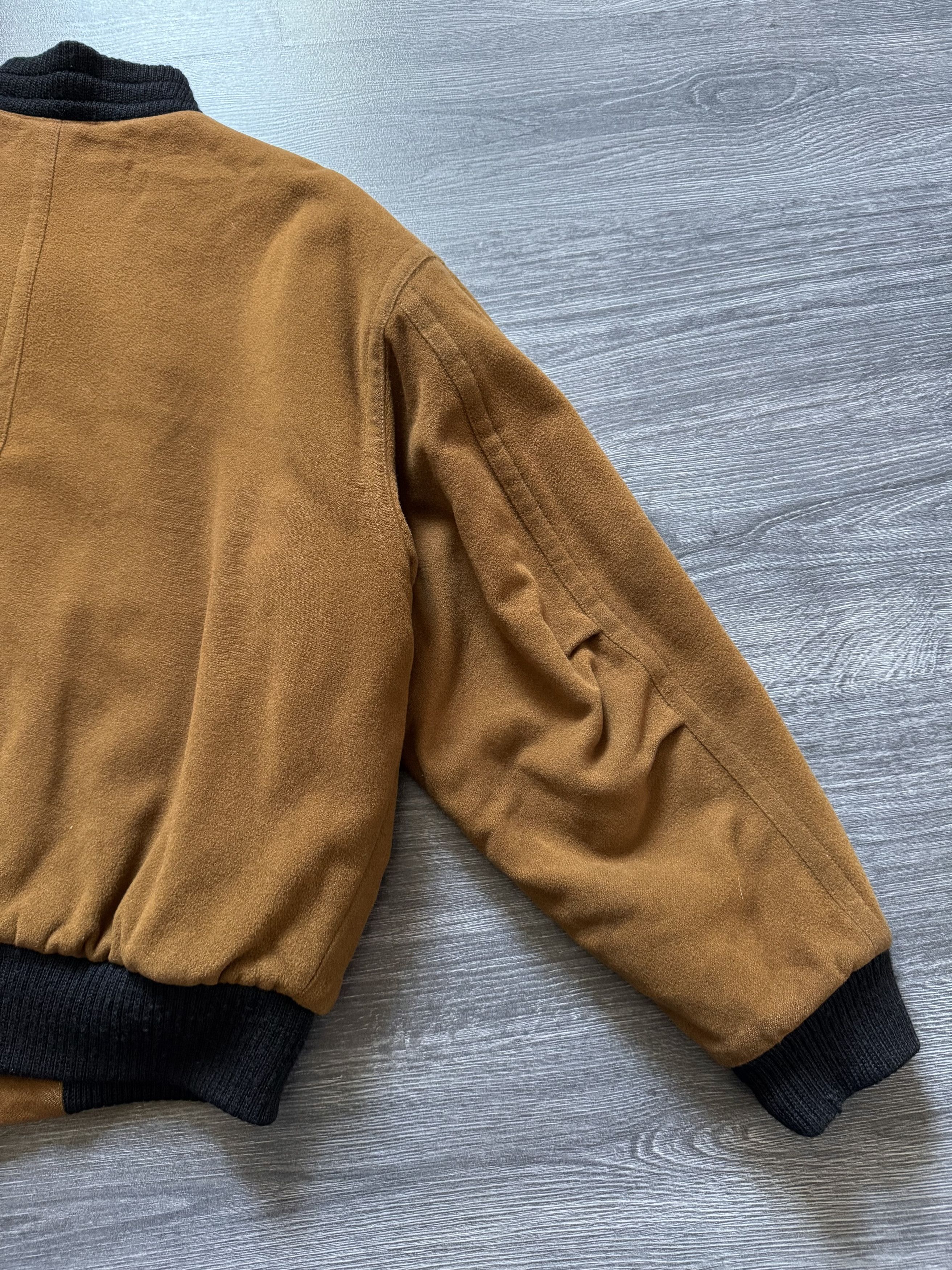 Vintage 80s Hugo Boss Cashmere Wool Bomber Jacket