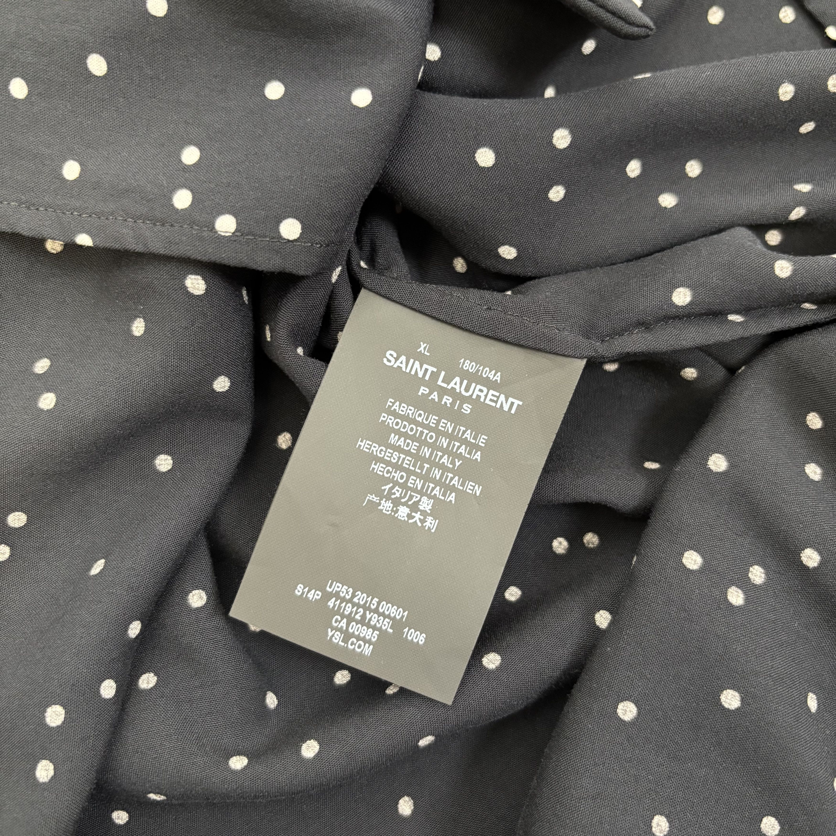 Saint Laurent Paris Saint Laurent Dots Shirt Size US XL / EU 56 / 4 - 4 Thumbnail