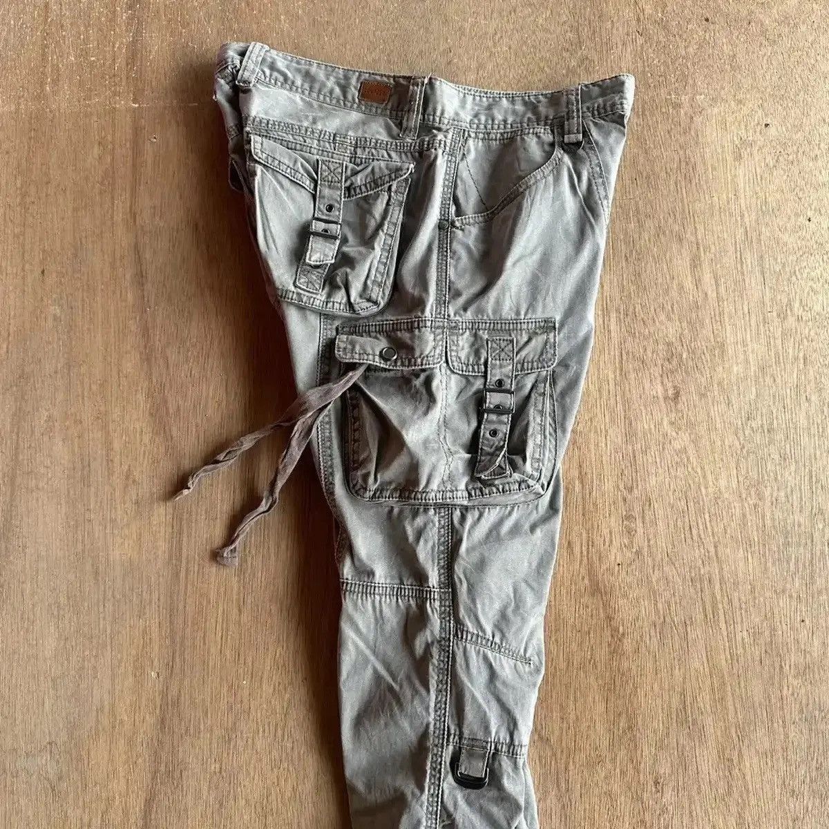 Nicole Club FLARE/BOOTCUT 🔥 MATSUDA NICOLE CLUB DOUBLE KNEE TWIST CARGO Size US 32 / EU 48 - 18 Thumbnail