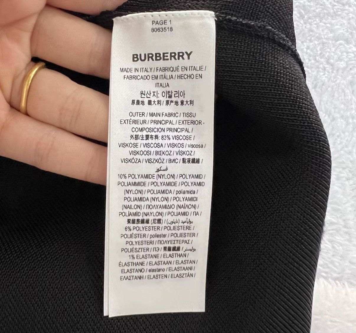 Burberry Burberry Black High-Waisted Pencil Skirt J41 Size 26" / US 2 / IT 38 - 4 Thumbnail
