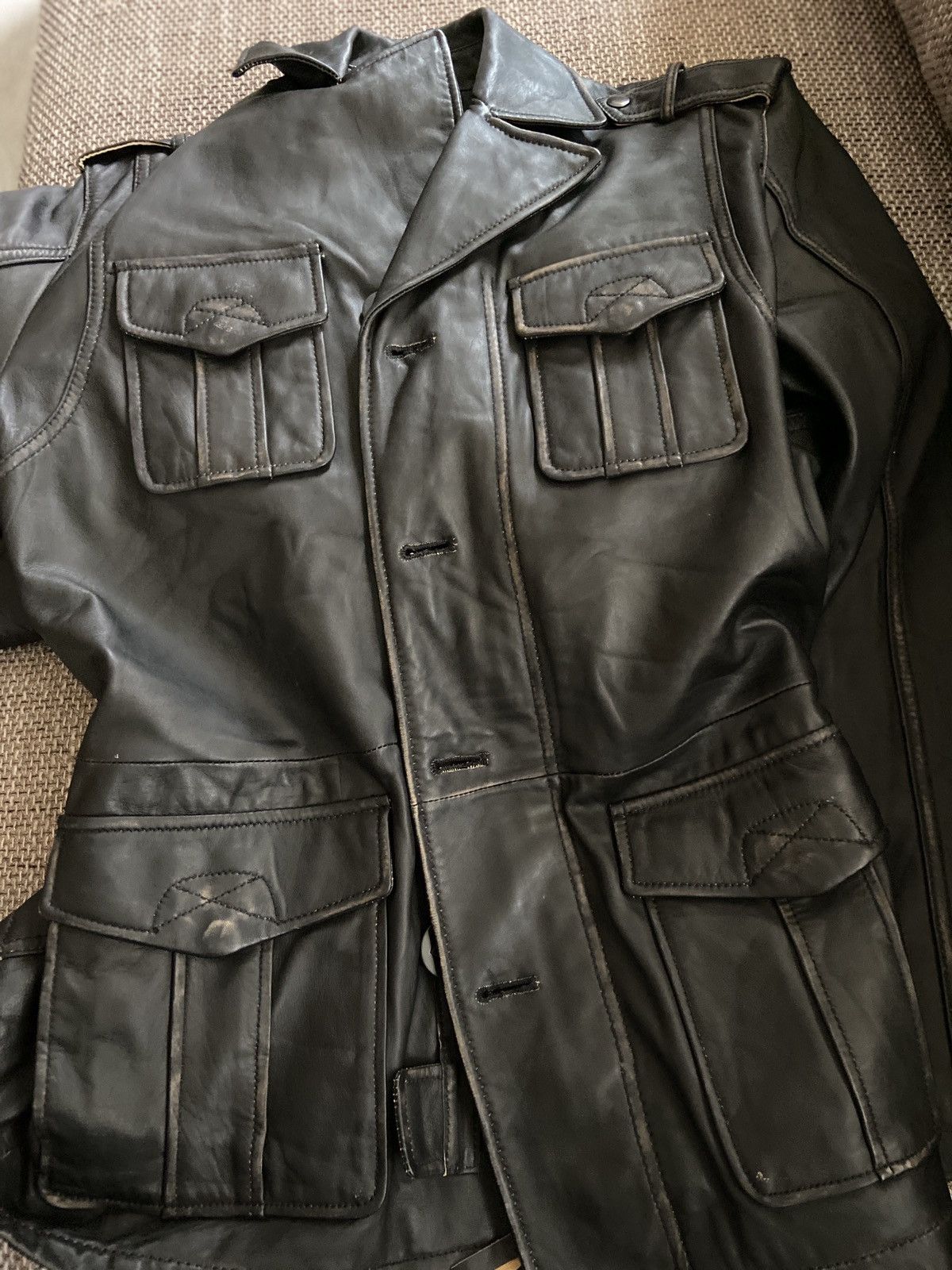 Gnious Leather lamb jacket size.M